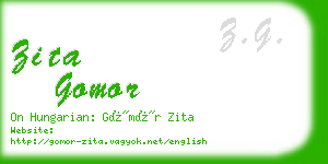 zita gomor business card